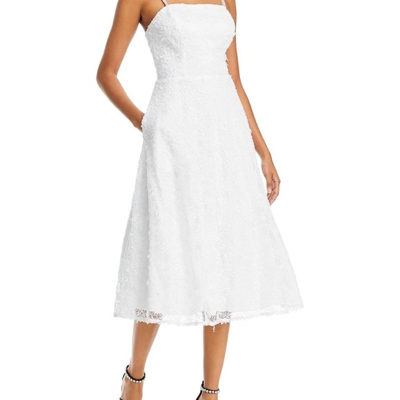 Aqua Dresses & Skirts - Aqua Lace Midi Dress Women's